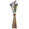 Uniquewise Brushed Paint Unique Straight Design Metal Floor Vase for Entryway, Living or Dining Room, Small QI004445.S - alternate 1